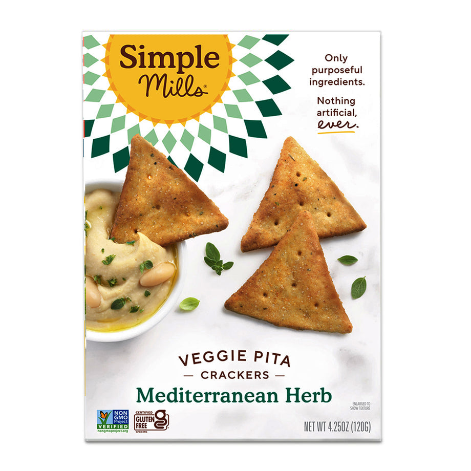 SIMPLE MILLS VEG PITA MED HERB