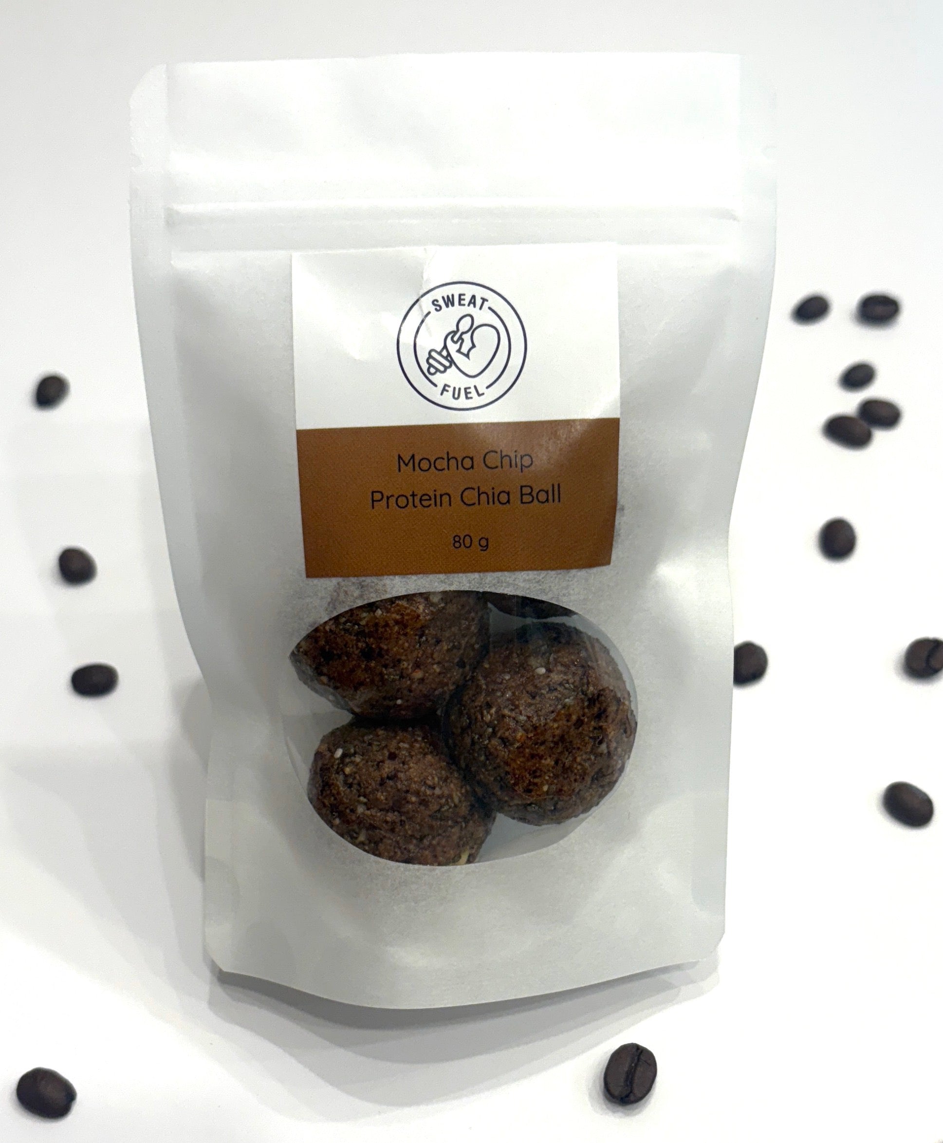 Sweatfuel Mocha Chip Protein Chia Balls 4 Pack