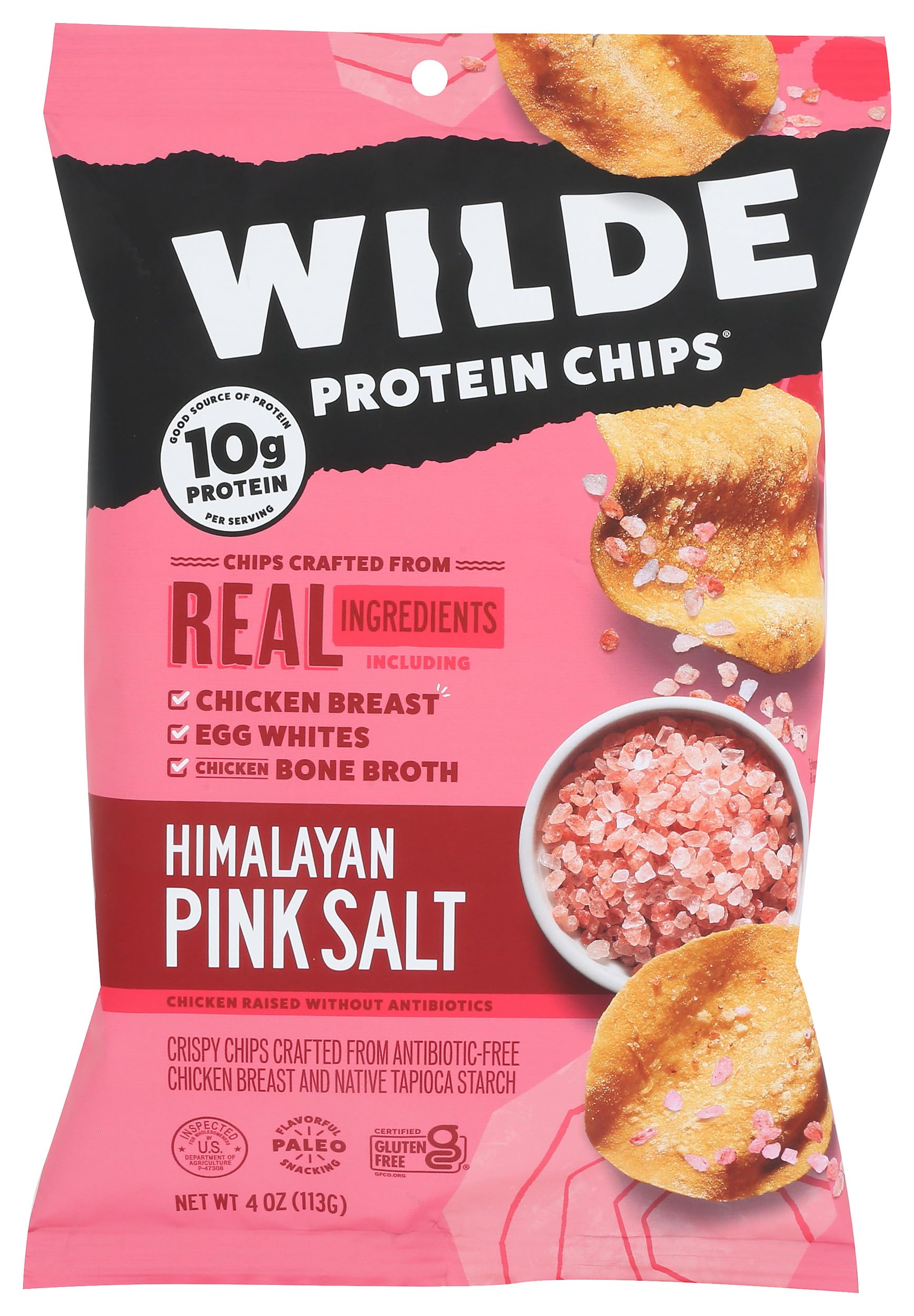 Wilde Chicken Chips Pink Salt