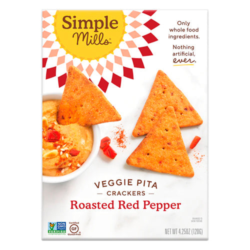SIMPLE MILLS VEG PITA RED PEPPER