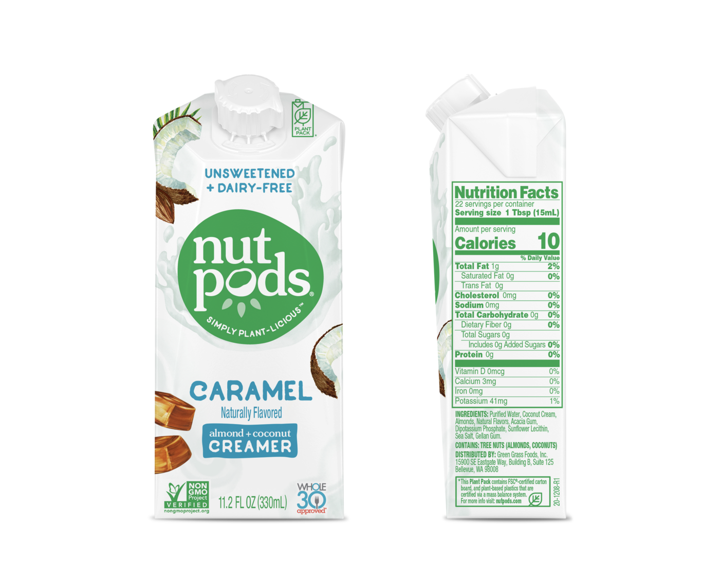 Nutpods Almond Coconut Creamer Caramel