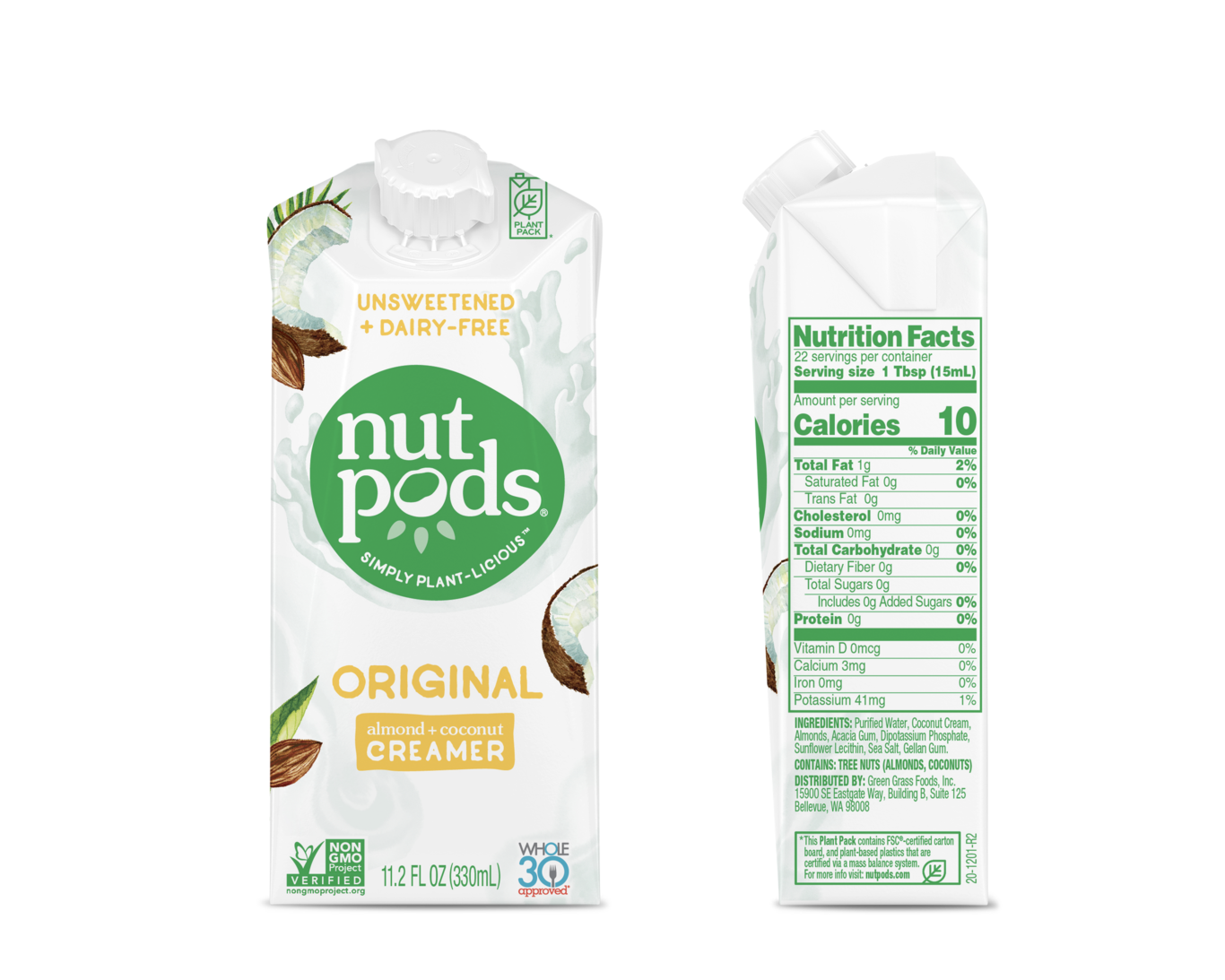 Nutpods Almond Coconut Creamer Original