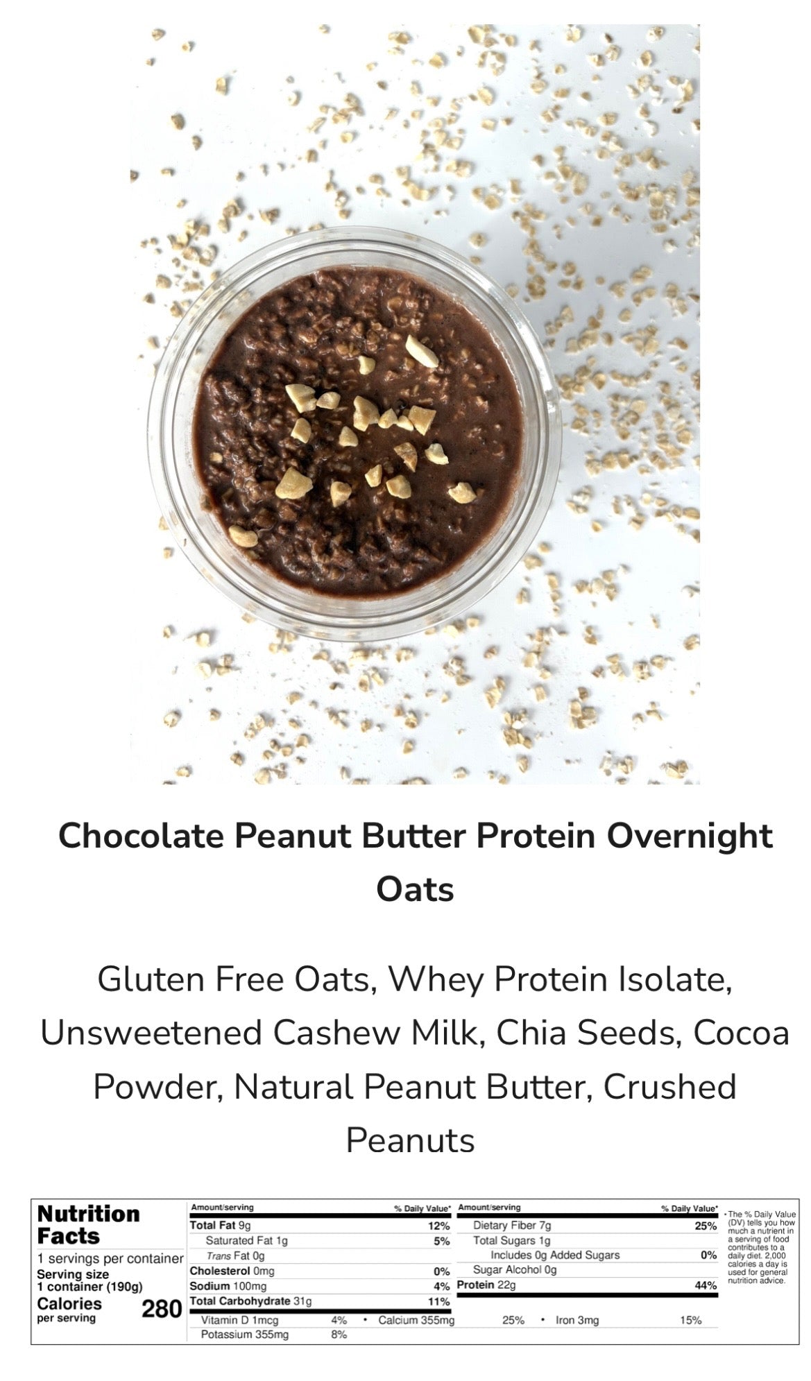 Sweatfuel Chocolate Peanut Butter Protein Oats