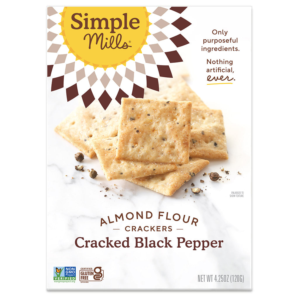 SIMPLE MILLS CRACKERS PEPPER
