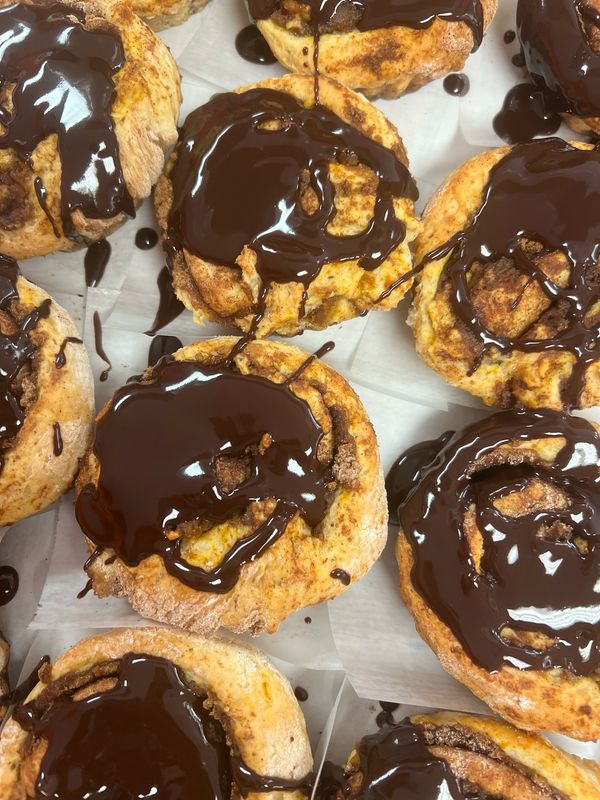 Choko Mocko Pumpkin Chocolate Cinnamon Roll