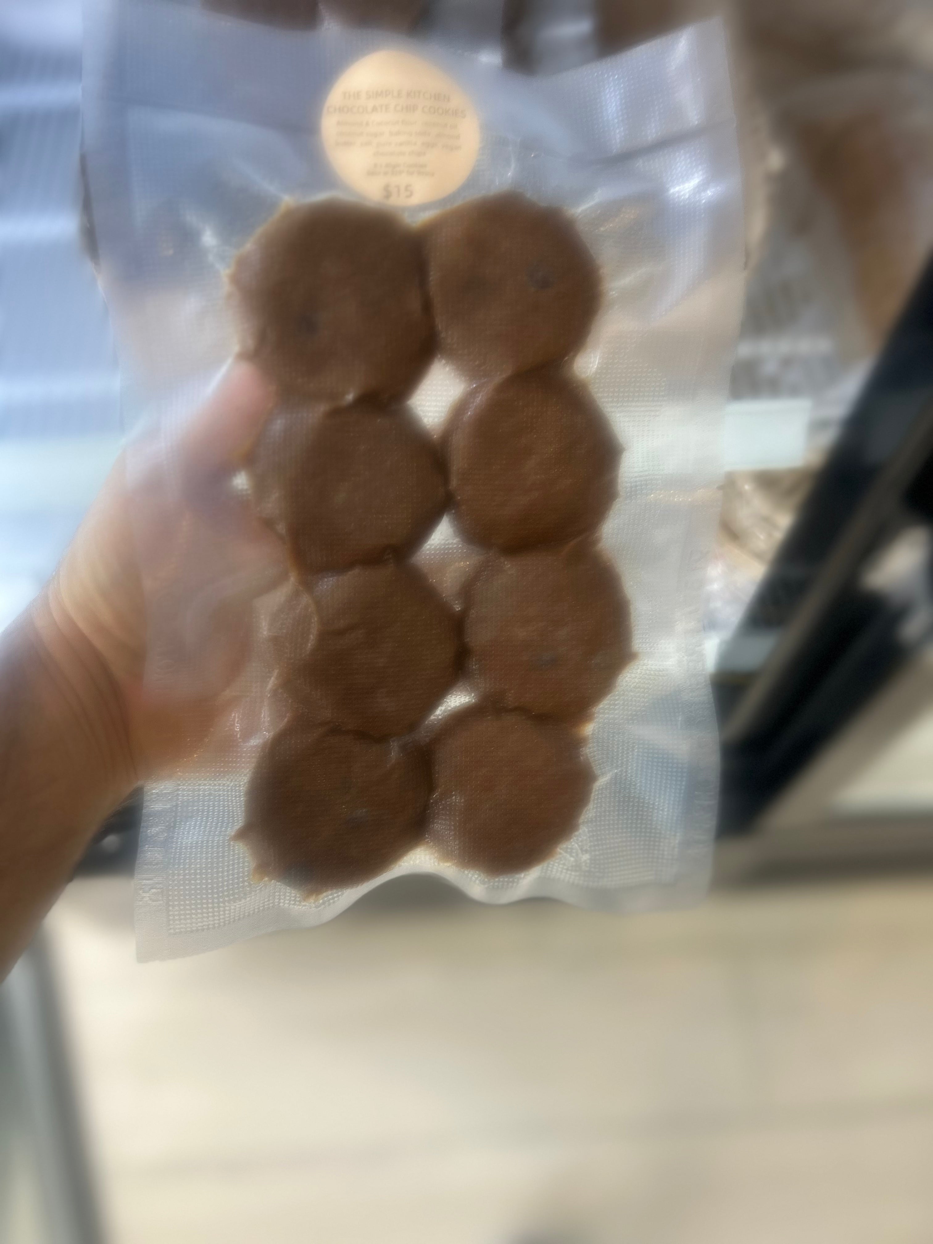 Frozen Ready To Bake Chocolate Chip Cookies