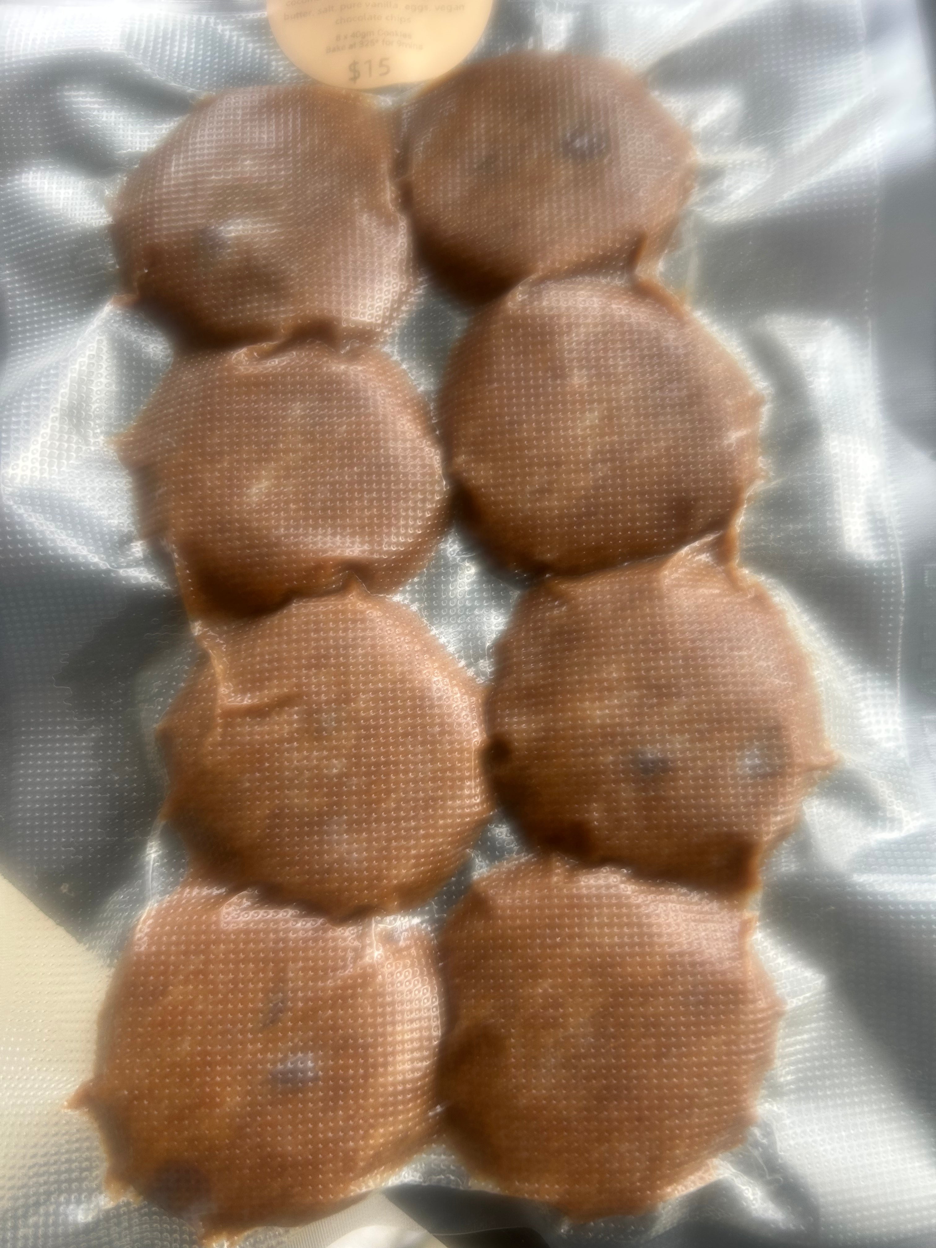 Frozen Ready To Bake Chocolate Chip Cookies