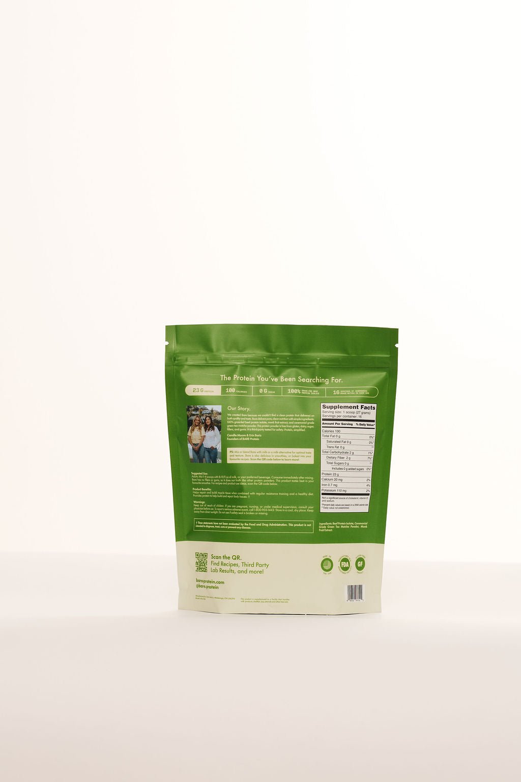 Bare Beef Isolate Protein Powder Matcha