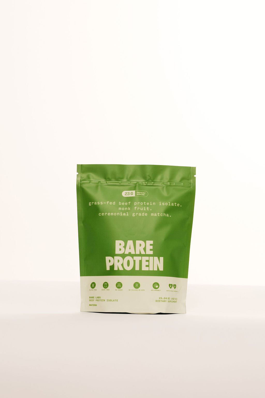 Bare Beef Isolate Protein Powder Matcha